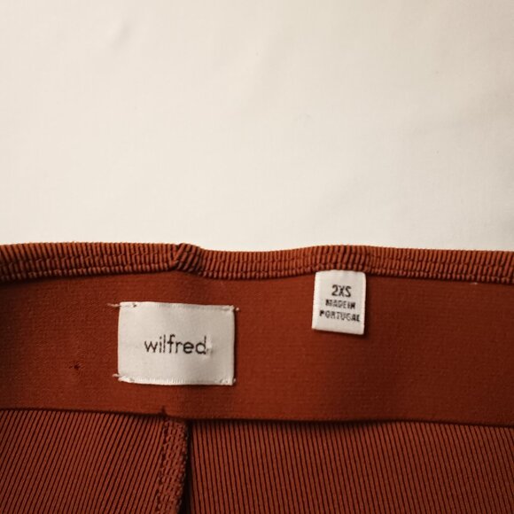 Aritzia Wilfred Flare Leggings Size 2XS Low Rise Burnt Orange Color - Picture 5 of 9